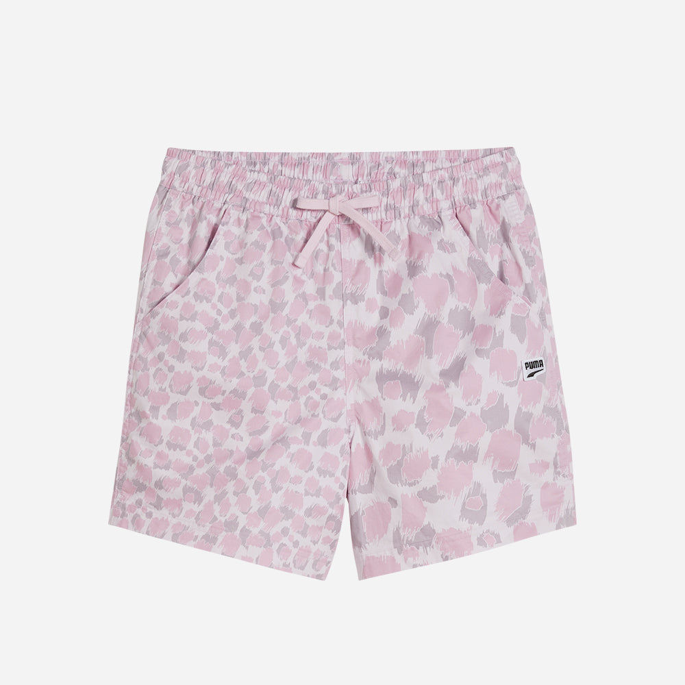 Quần Ngắn Thời Trang Nữ Puma Downtown Kitten - Hồng - Supersports Vietnam