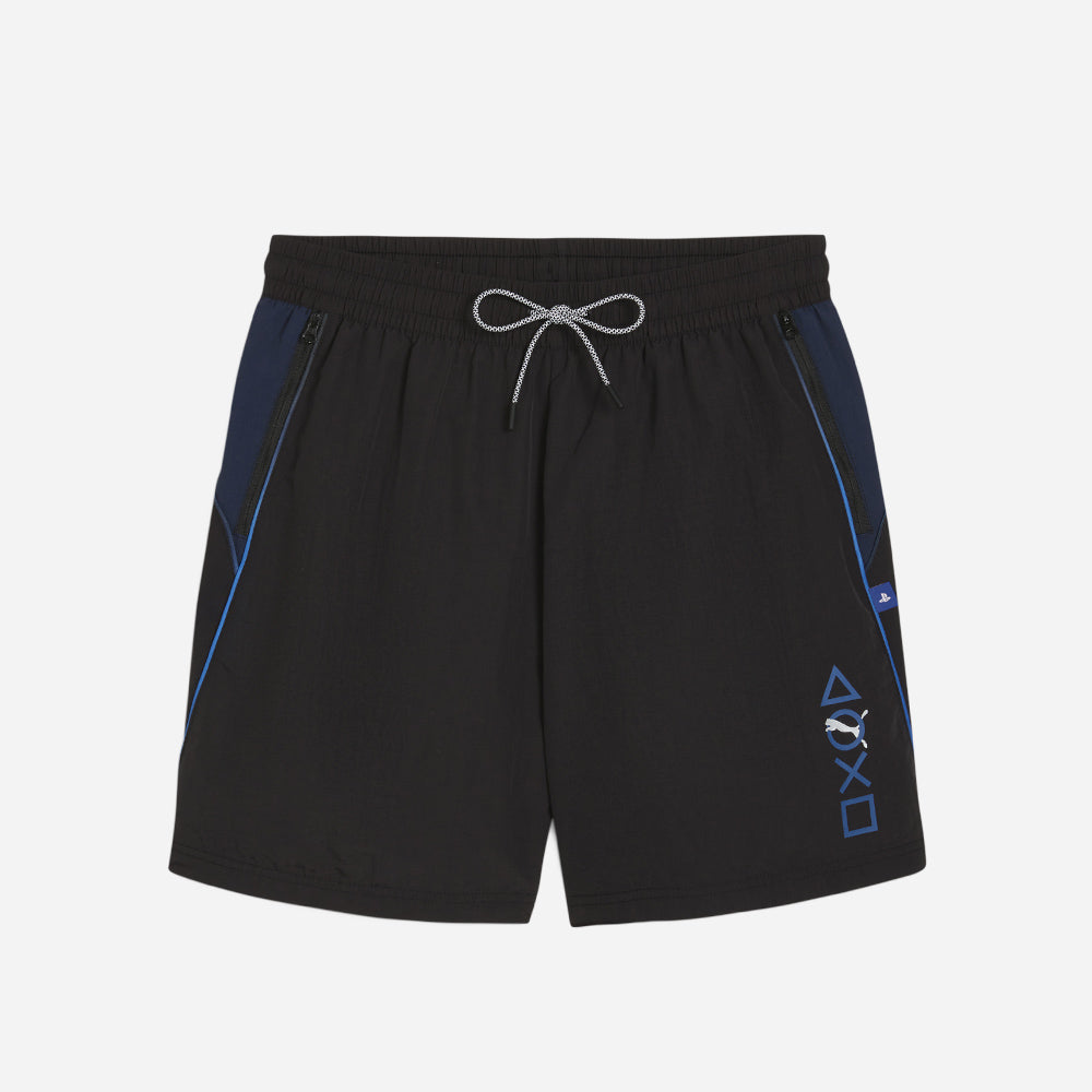 Quần Ngắn Nam Puma X Playstation Woven - Đen - Supersports Vietnam