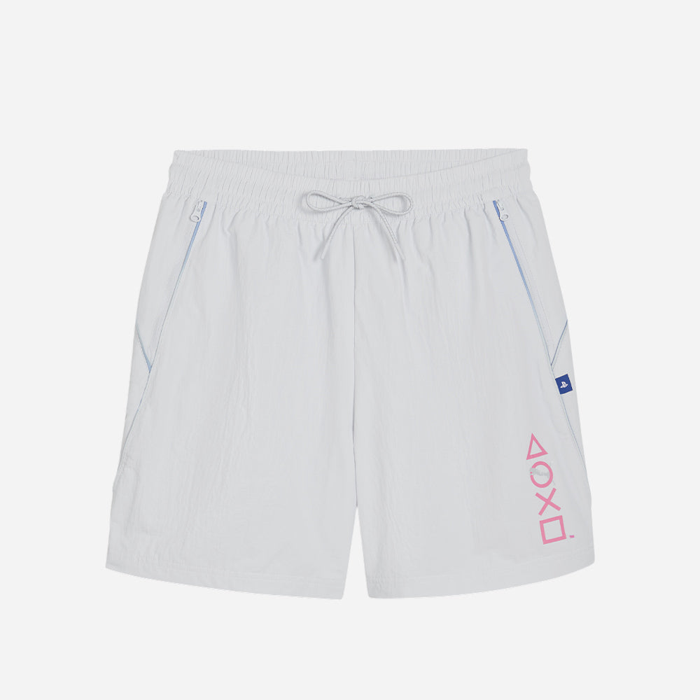 Quần Ngắn Nam Puma X Playstation Woven - Xám - Supersports Vietnam