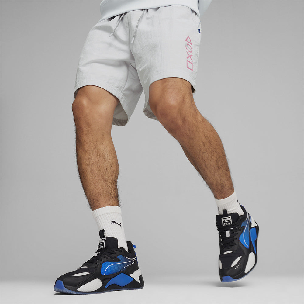 Quần Ngắn Nam Puma X Playstation Woven - Xám - Supersports Vietnam