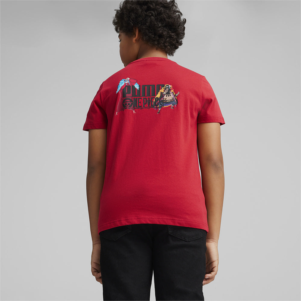 Áo Thun Bé Trai Puma X One Piece Graphic Club - Đỏ - Supersports Vietnam