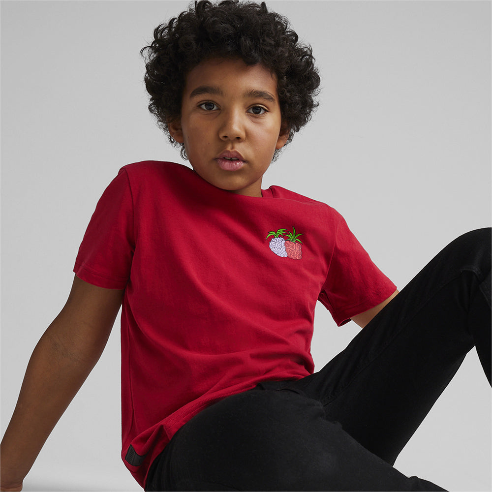 Áo Thun Bé Trai Puma X One Piece Graphic Club - Đỏ - Supersports Vietnam