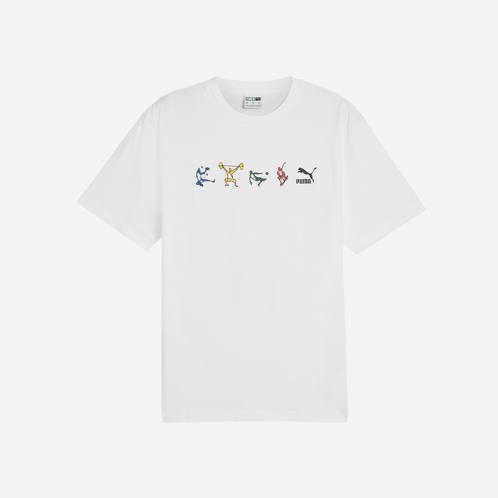 Áo Tay Ngắn Unisex Puma Graphics Athletes - Supersports Vietnam