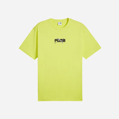 Áo Thun Unisex Puma Graphics Chrome Cat Lime Sheen - Vàng Chanh - Supersports Vietnam