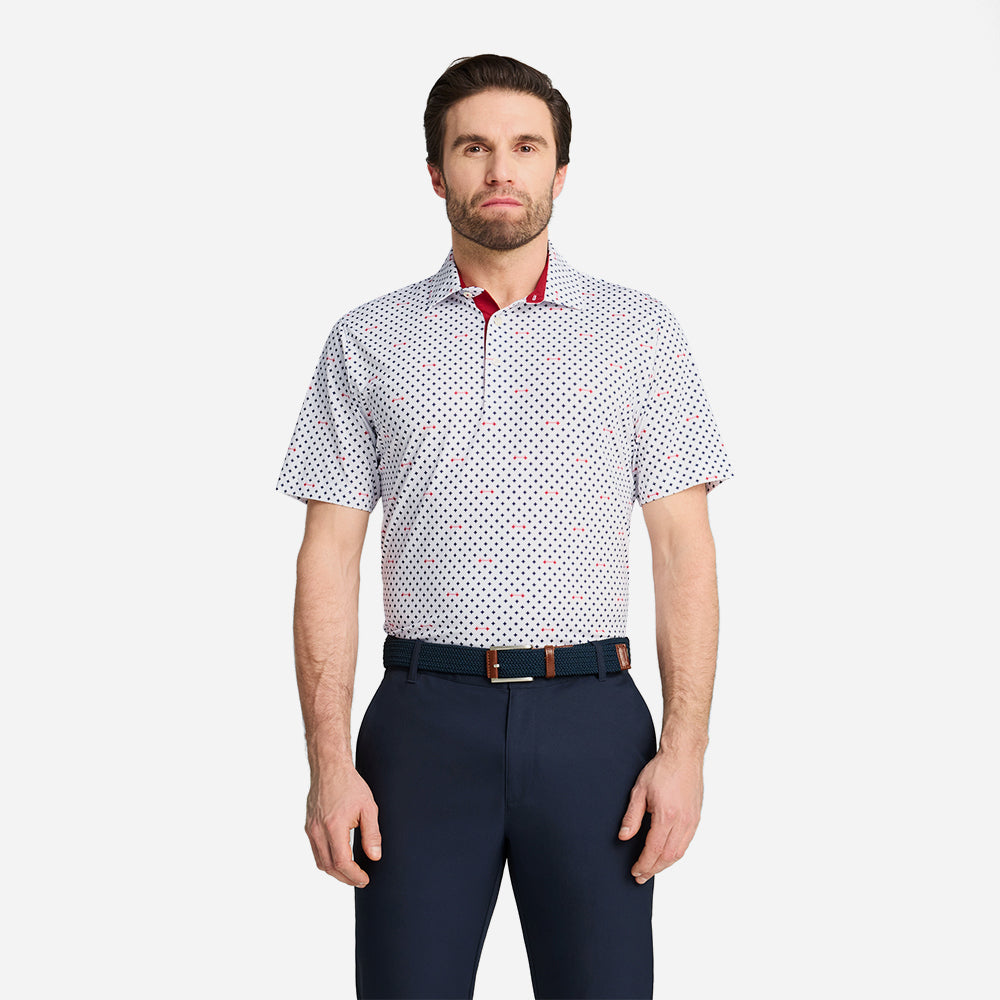 Áo Polo Golf Nam Puma Mattr Burgh - Trắng - Supersports Vietnam