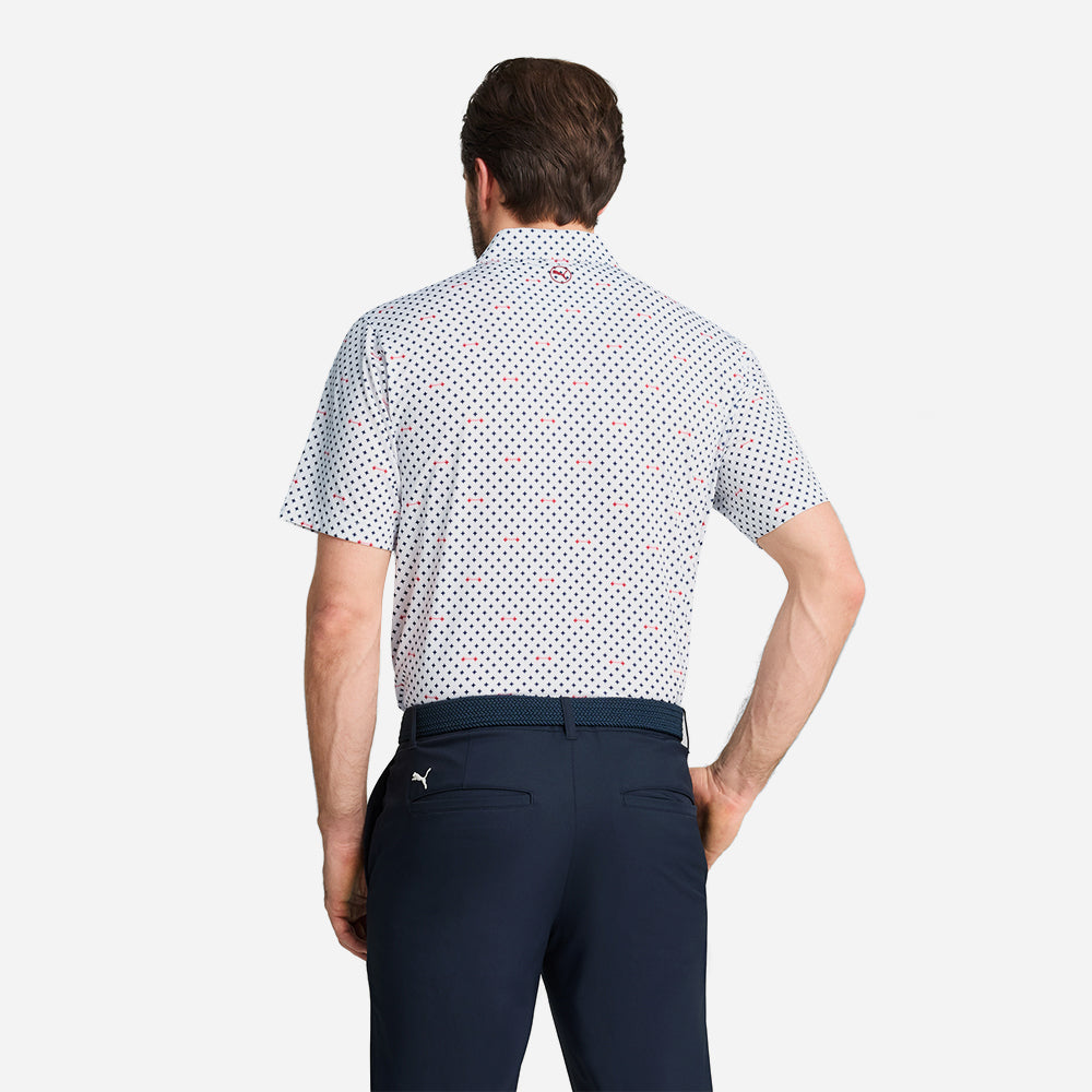 Áo Polo Golf Nam Puma Mattr Burgh - Trắng - Supersports Vietnam