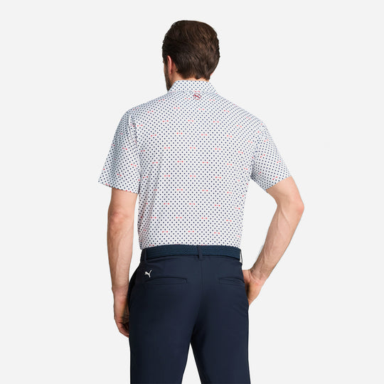 Áo Polo Golf Nam Puma Mattr Burgh - Trắng