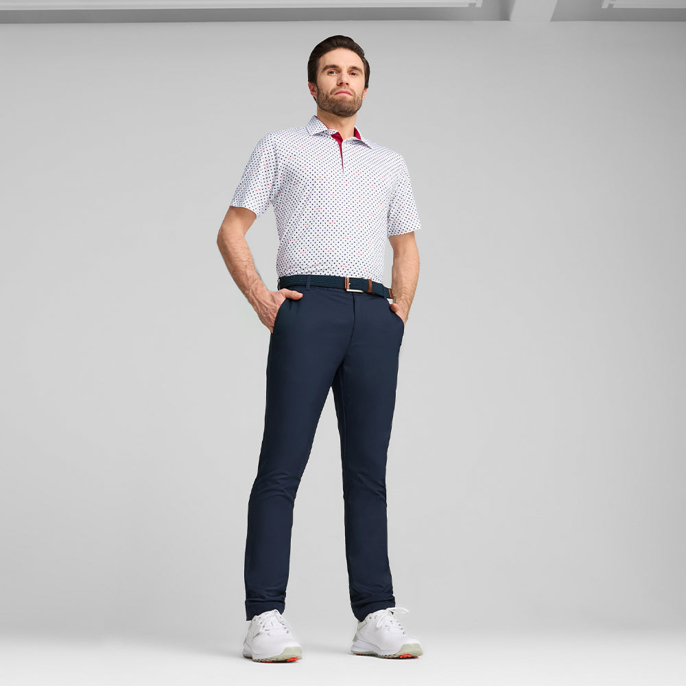 Áo Polo Golf Nam Puma Mattr Burgh - Trắng - Supersports Vietnam