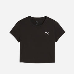Áo Thun Tay Ngắn Nữ Puma Wardrobe Essential Baby - Đen - Supersports Vietnam