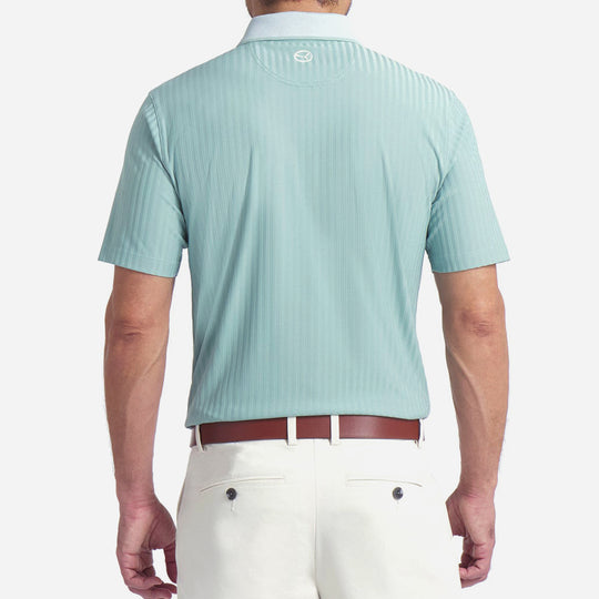 Áo Polo Golf Nam Puma Mattr Stripe Jacquard - Xanh Mint