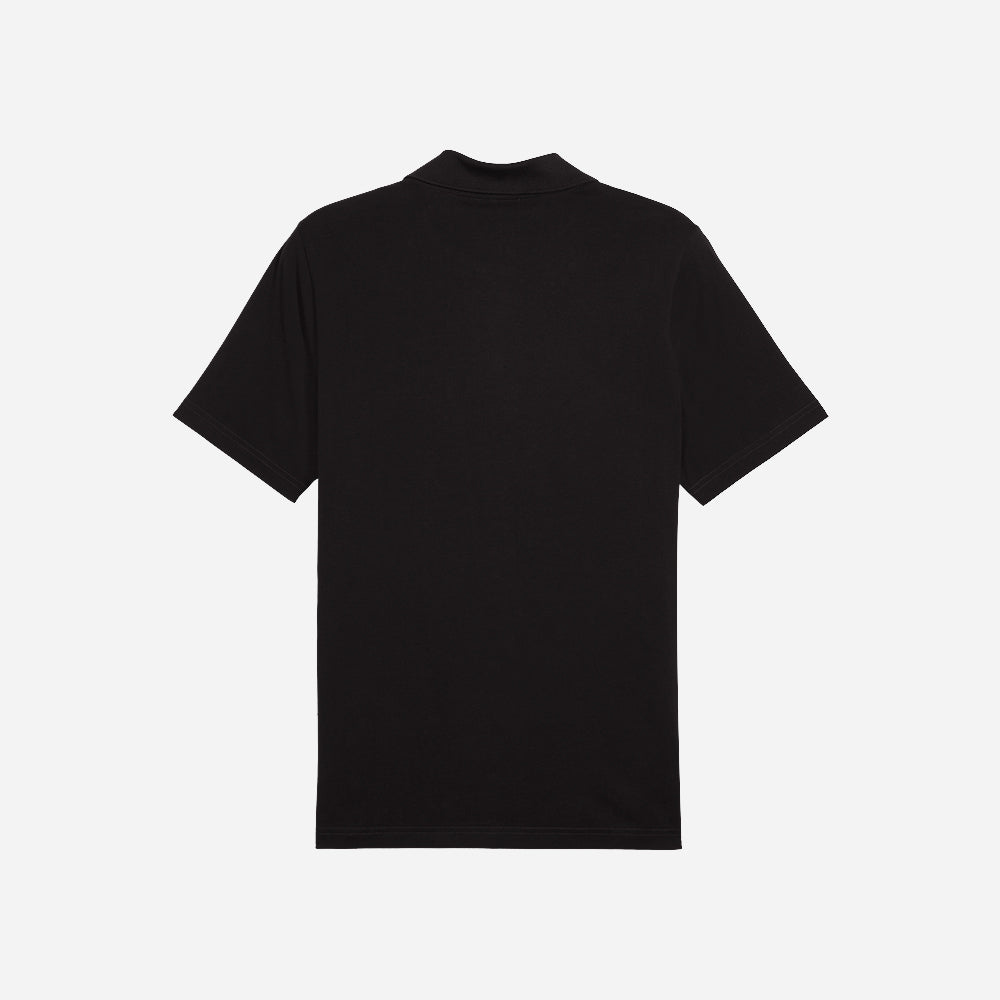 Áo Thun Tay Ngắn Nam Puma Essential No. 1 Logo Jersey Polo - Đen - Supersports Vietnam
