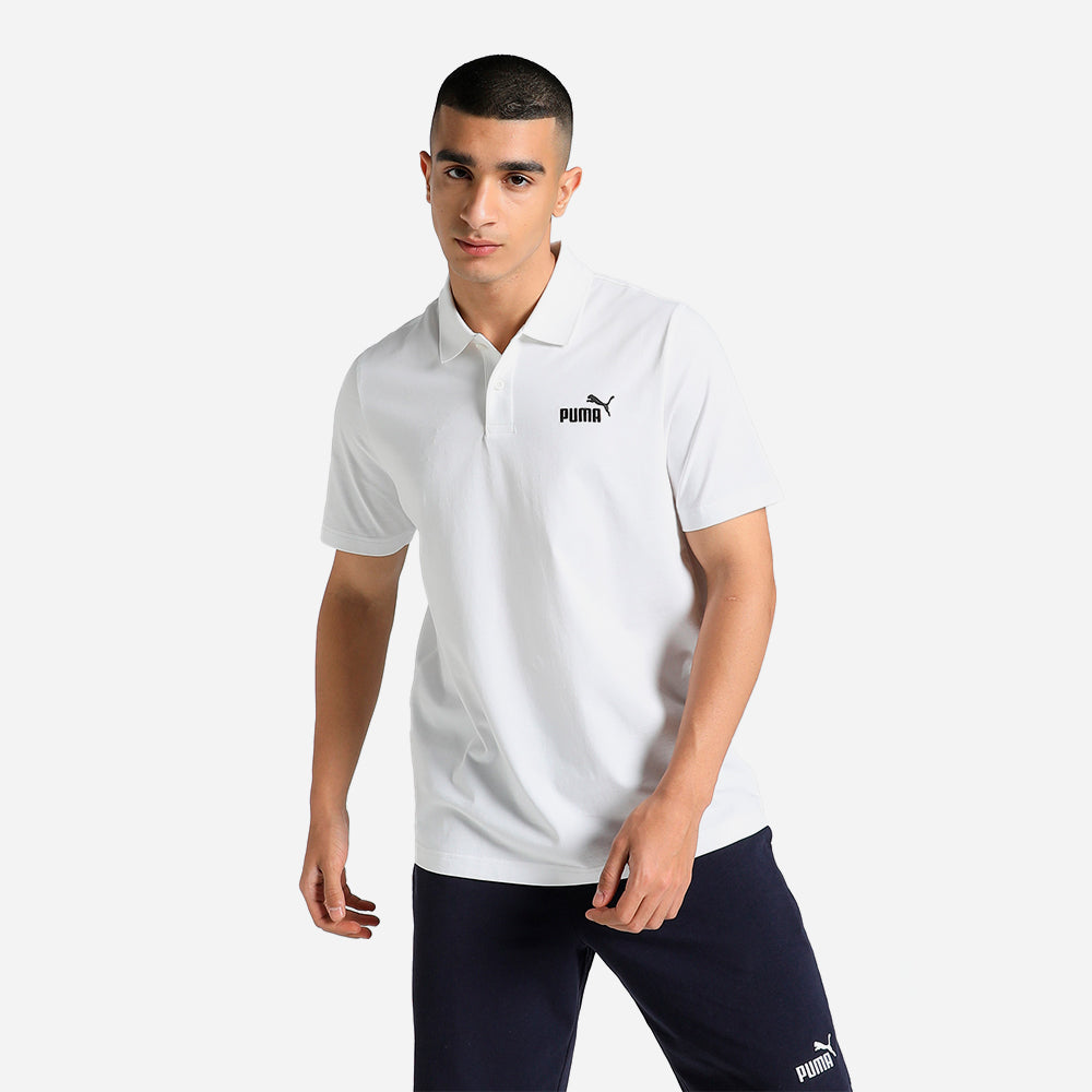 Áo Polo Nam Puma Essential No. 1 Logo Jersey - Trắng - Supersports Vietnam