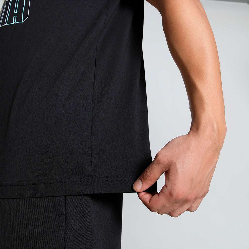 Áo Thun Tay Ngắn Nam Puma Essential Logo Lab Hog - Đen - Supersports Vietnam