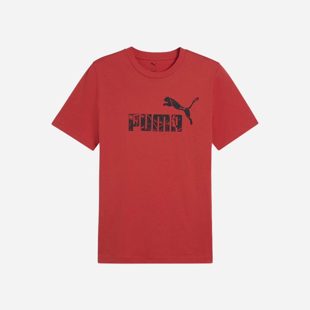 Áo Thun Tay Ngắn Nam Puma Graphics No.1 Logo - Đỏ - Supersports Vietnam