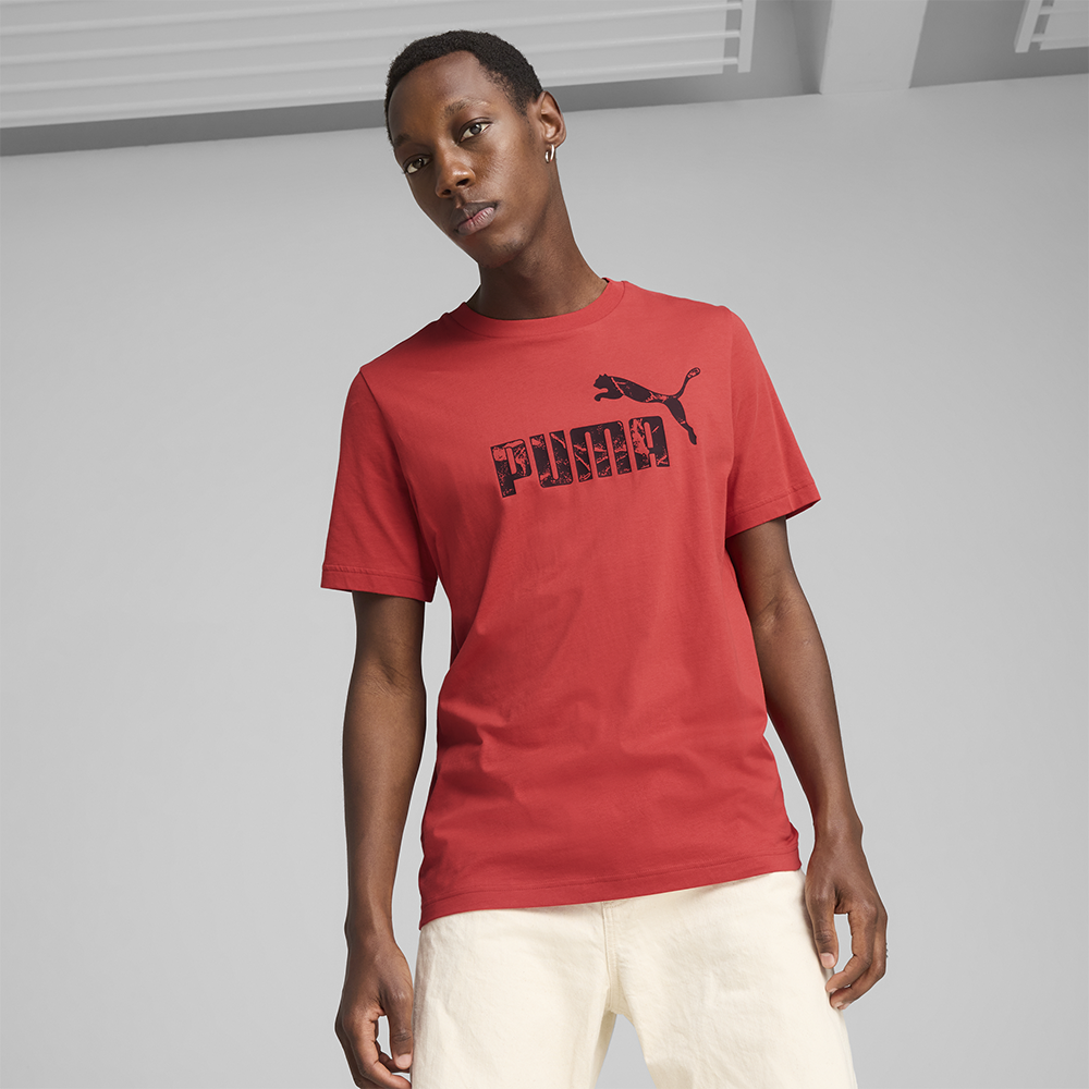 Áo Thun Tay Ngắn Nam Puma Graphics No.1 Logo - Đỏ - Supersports Vietnam