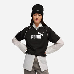 Áo Crop-Top Nữ Puma Essentials Relaxed - Đen - Supersports Vietnam