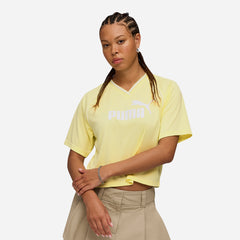 Áo Crop-Top Nữ Puma Essentials Relaxed - Vàng - Supersports Vietnam