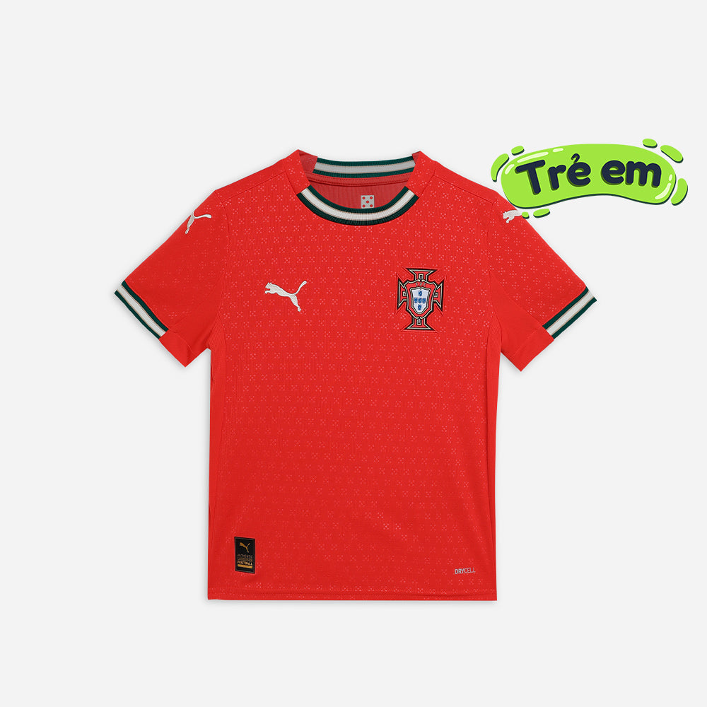 Áo Đá Bóng Trẻ Em Puma Portugal Sân Nhà Mùa Giải 2025 Replica - Đỏ - Supersports Vietnam