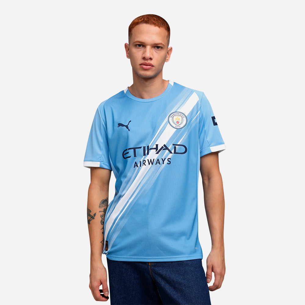 Áo Đá Bóng Nam Puma Manchester City Fc Replica Sân Nhà 25/26 - Xanh Dương - Supersports Vietnam