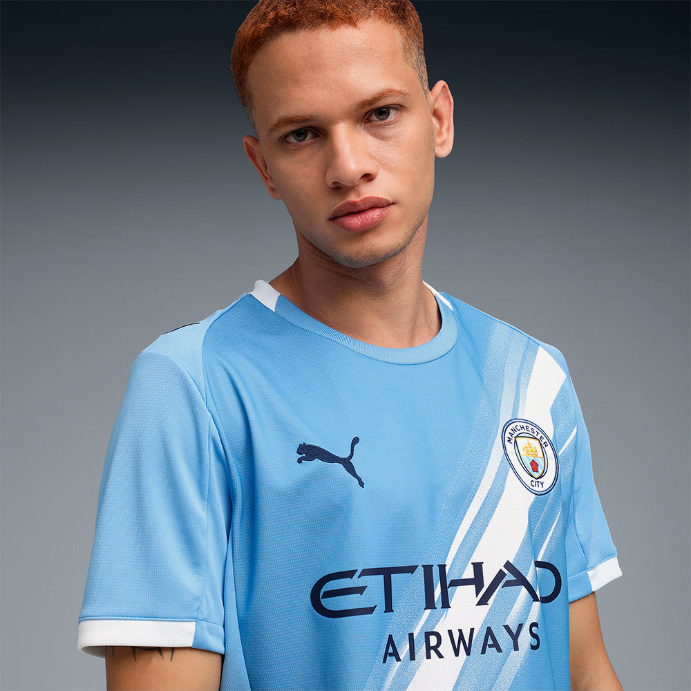 Áo Đá Bóng Nam Puma Manchester City Fc Replica Sân Nhà 25/26 - Xanh Dương - Supersports Vietnam