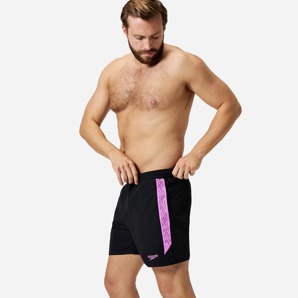 Quần Bơi Nam Speedo Hyperboom Splice 16" - Đen - Supersports Vietnam