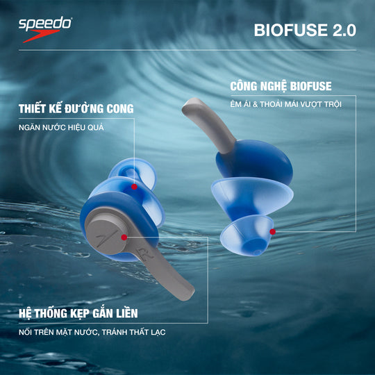 Bịt Tai Người Lớn Speedo Biofuse Earplug Au - Xanh Dương