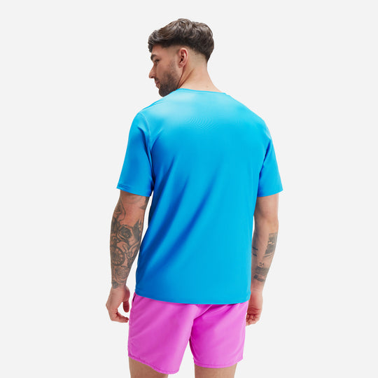 Áo Bơi Chống Nắng Nam Speedo Printed - Xanh Dương