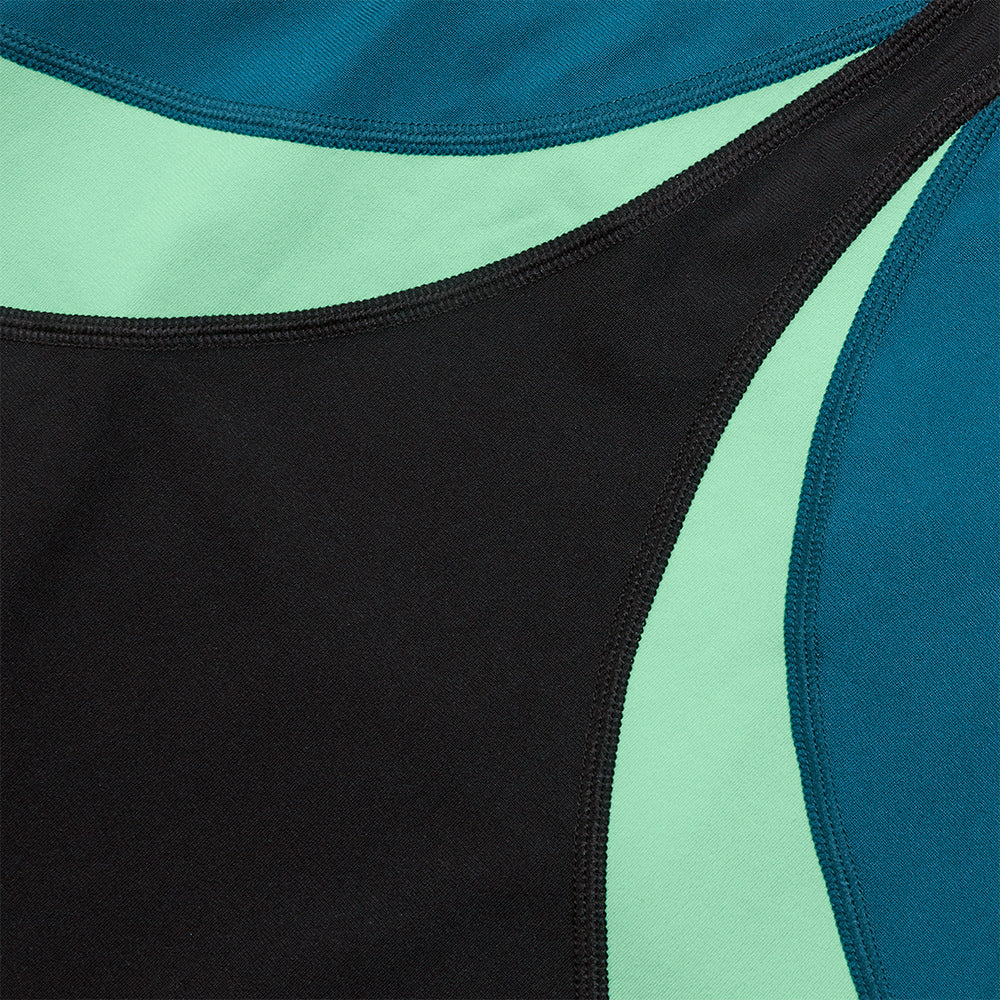 Đồ Bơi Một Mảnh Nữ Speedo Colourblock High Neck X Back - Xanh Dương - Supersports Vietnam