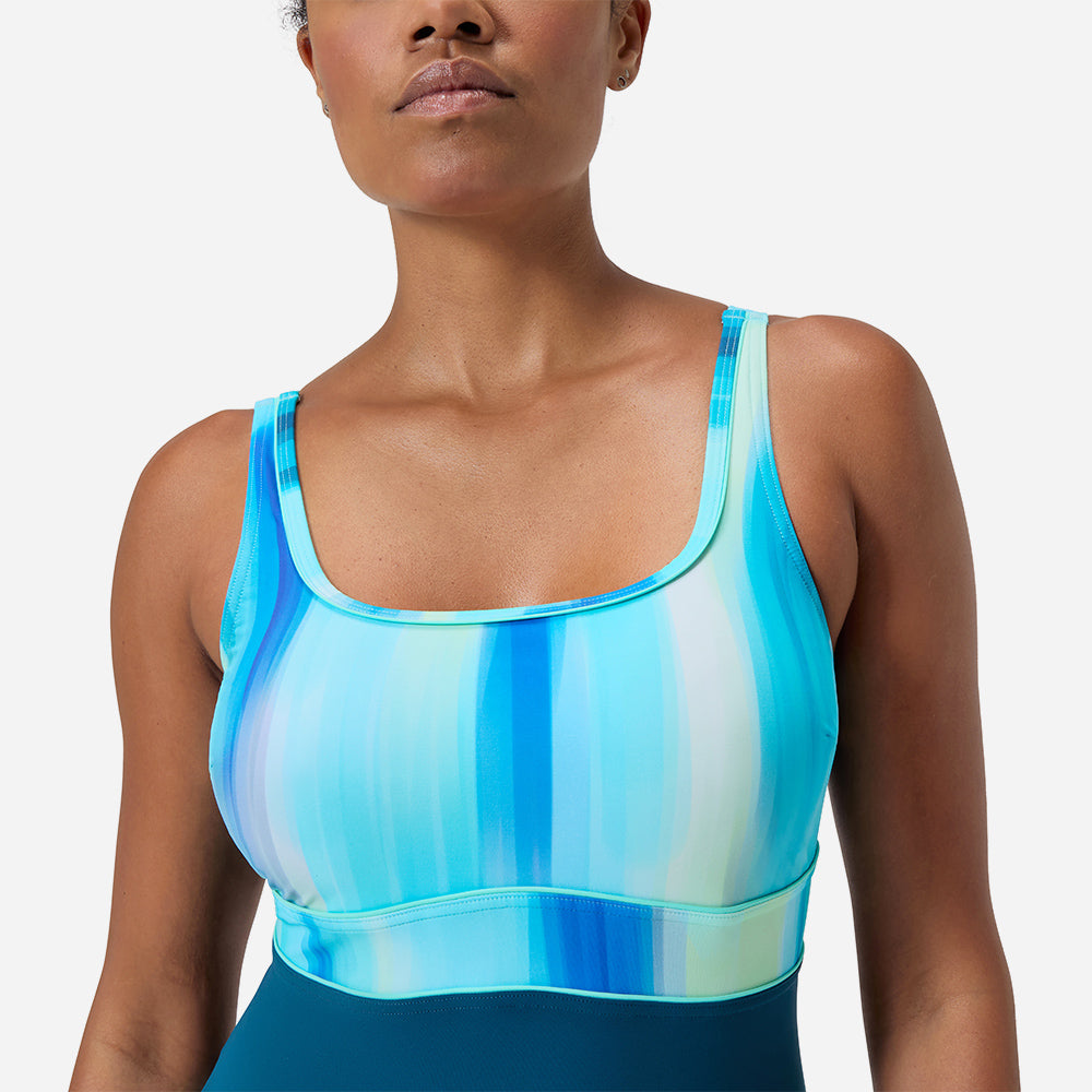 Đồ Bơi Một Mảnh Nữ Speedo Shaping Printed Contour Eclipse - Xanh Dương - Supersports Vietnam