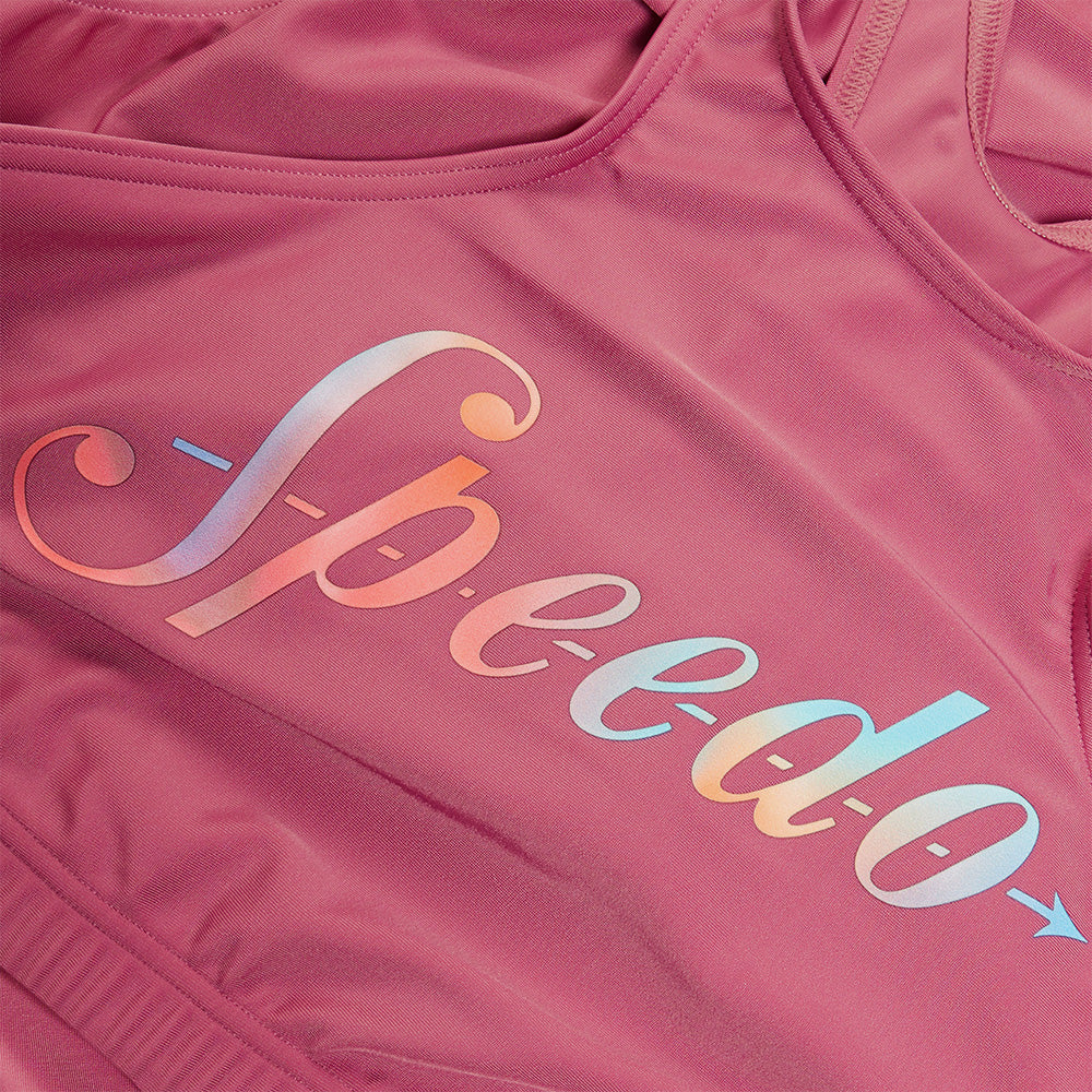 Đồ Bơi Hai Mảnh Nữ Speedo Logo Volley - Hồng - Supersports Vietnam