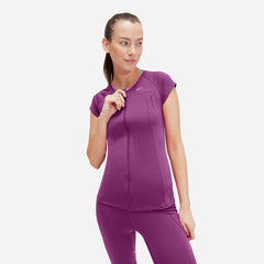 Áo Bơi Chống Nắng Nữ Speedo Cap Sleeve - Tím - Supersports Vietnam