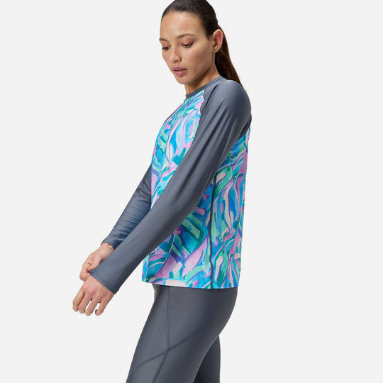 Áo Bơi Chống Nắng Nữ Speedo Printed Long Sleeve - Nhiều Màu