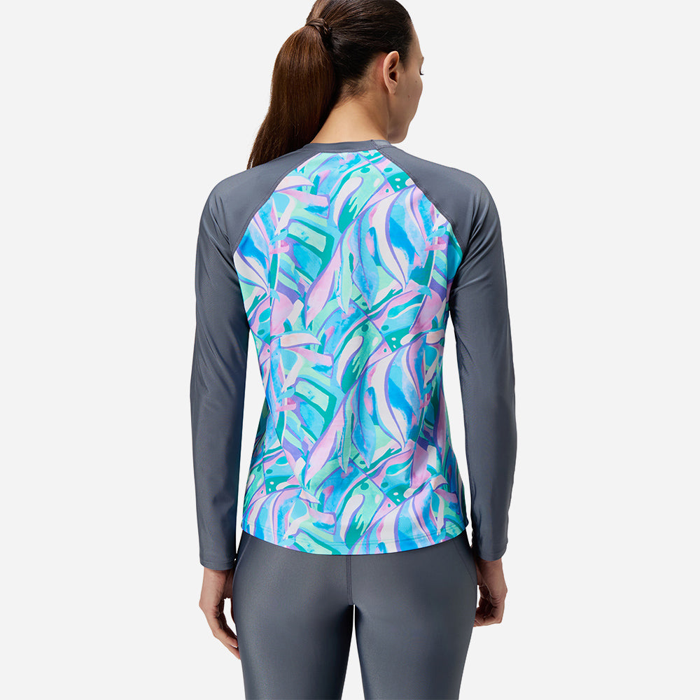 Áo Bơi Chống Nắng Nữ Speedo Printed Long Sleeve - Nhiều Màu - Supersports Vietnam