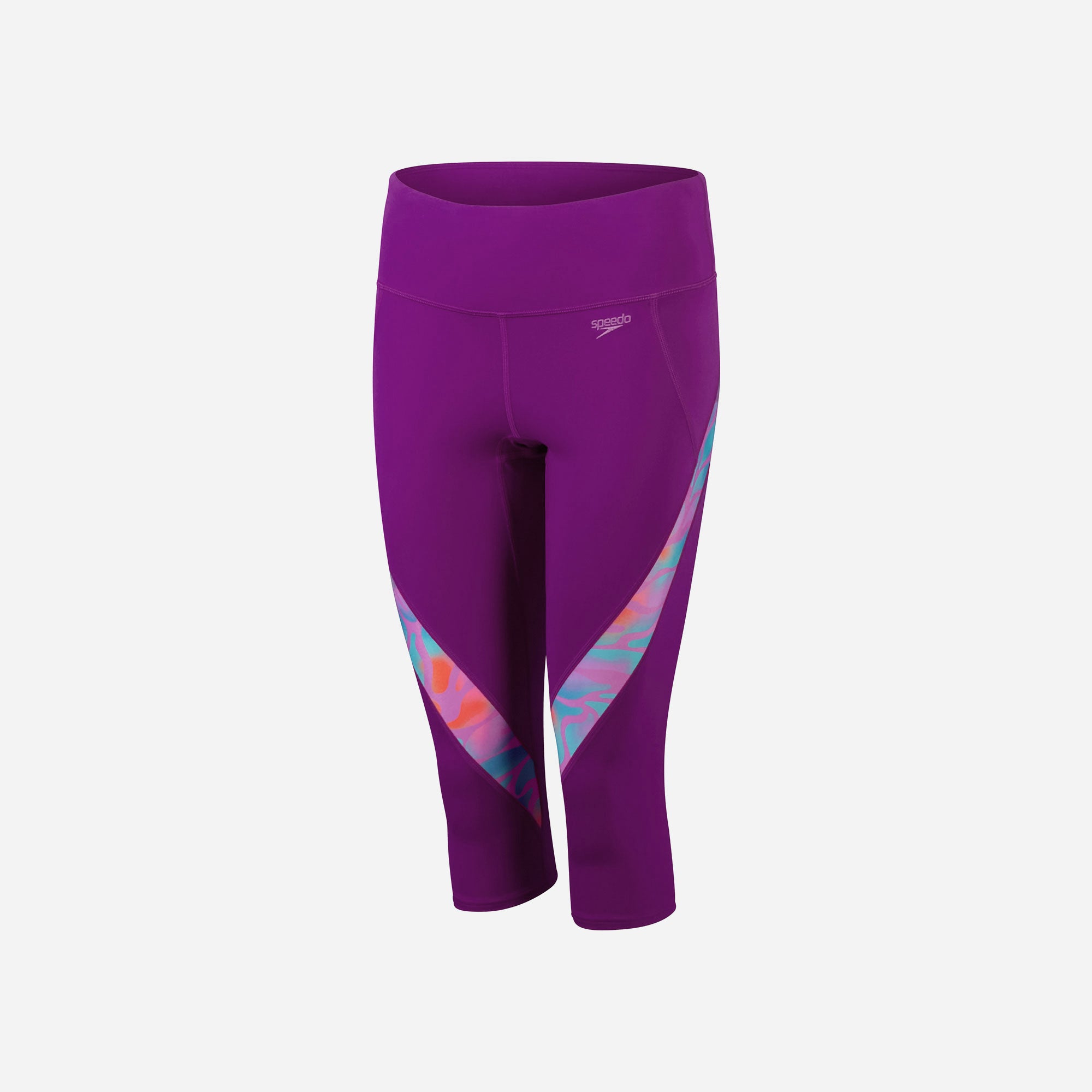 Quần Bơi Nữ Speedo 3/4 Panel Printed - Hồng - Supersports Vietnam