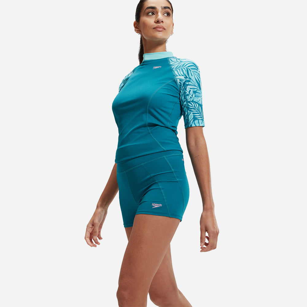 Quần Bơi Nữ Speedo Panel Print - Xanh Dương - Supersports Vietnam