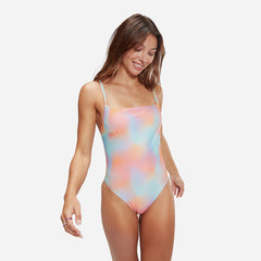 Đồ Bơi Một Mảnh Nữ Speedo Allover Printed Adjustable Thinstrap - Cam - Supersports Vietnam
