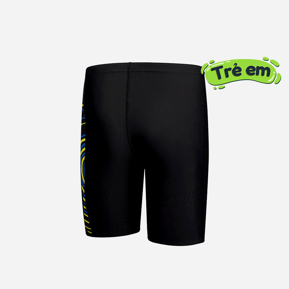 Quần Bơi Bé Trai Speedo Placement Print - Đen