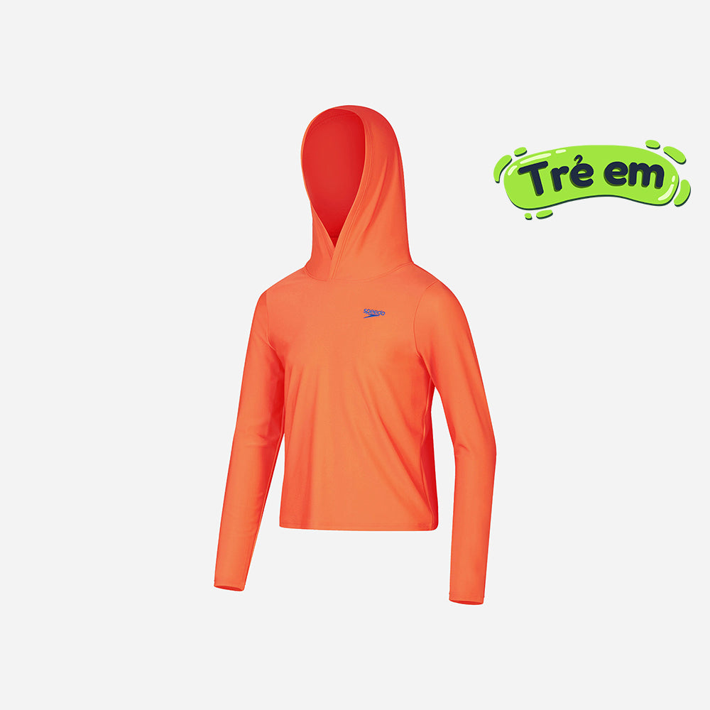 Áo Bơi Chống Nắng Bé Gái Speedo Essential Hood - Cam - Supersports Vietnam