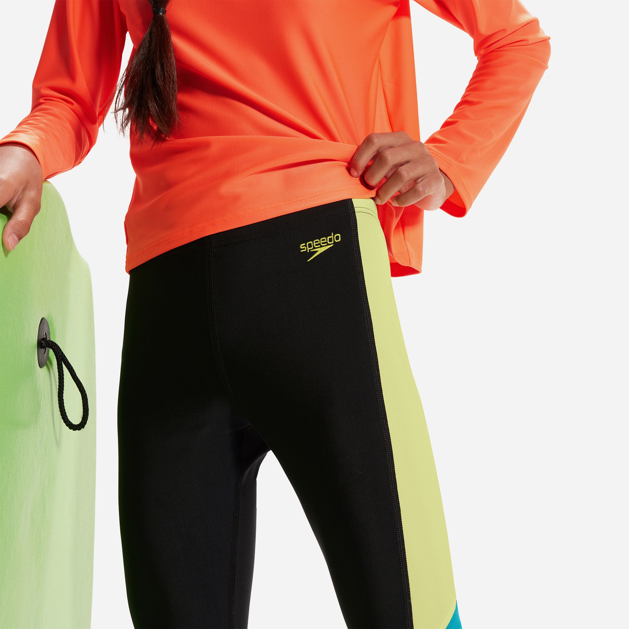 Áo Bơi Chống Nắng Bé Gái Speedo Essential Hood - Cam - Supersports Vietnam