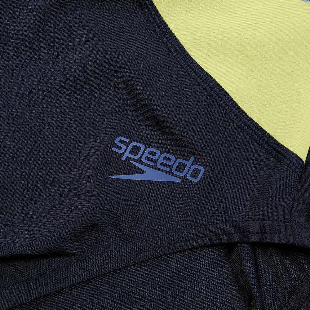 Đồ Bơi Một Mảnh Nữ Speedo Colourblock High Neck X Back - Xanh Dương - Supersports Vietnam