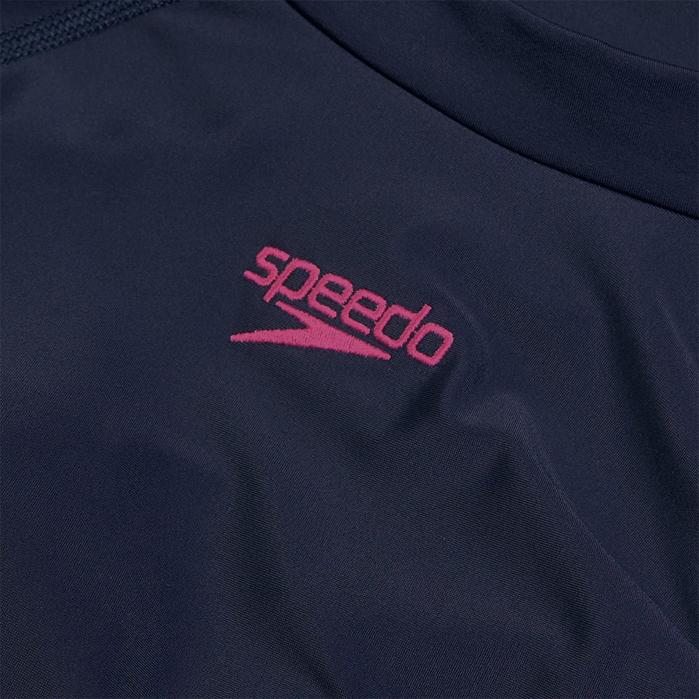 Đồ Bơi Chống Nắng Nữ Speedo Printed Long Sleeves (Asia Fit) - Xanh Navy - Supersports Vietnam