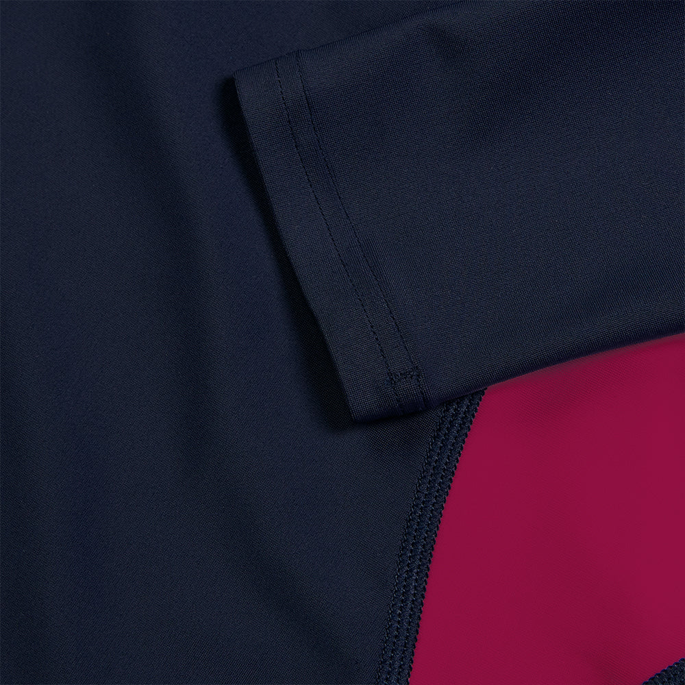 Đồ Bơi Chống Nắng Nữ Speedo Printed Long Sleeves (Asia Fit) - Xanh Navy - Supersports Vietnam