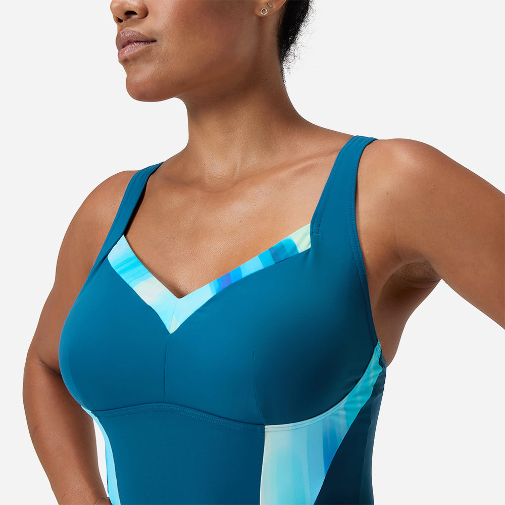 Đồ Bơi Một Mảnh Nữ Speedo Shaping Printed Lunaelustre - Xanh Dương - Supersports Vietnam
