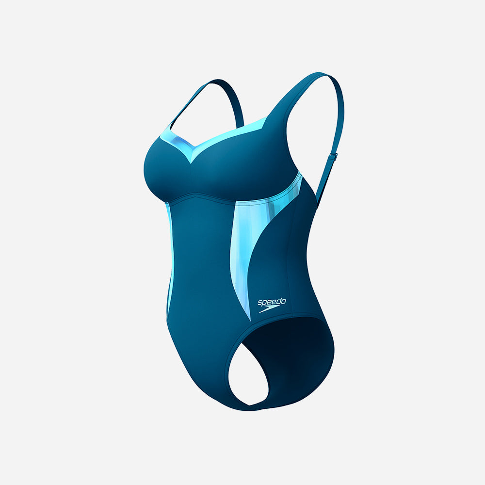 Đồ Bơi Một Mảnh Nữ Speedo Shaping Printed Lunaelustre - Xanh Dương - Supersports Vietnam