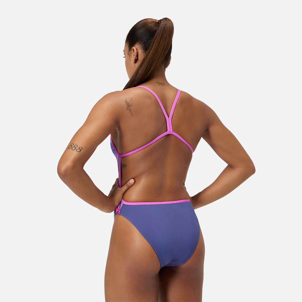 Đồ Bơi Một Mảnh Nữ Placement Digital V-Back - Nhiều Màu - Supersports Vietnam