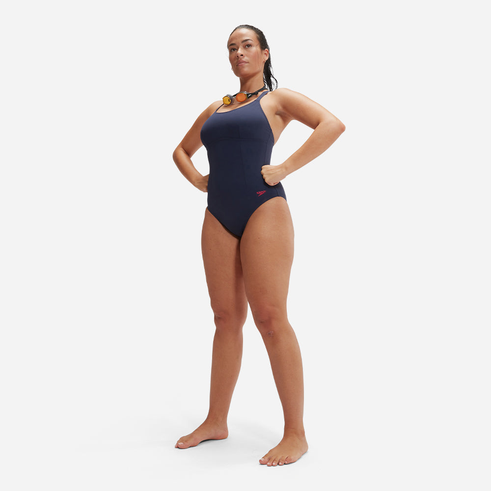 Đồ Bơi Một Mảnh Nữ Speedo Shaping X Back - Xanh Navy - Supersports Vietnam