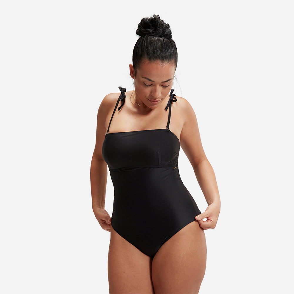 Đồ Bơi Một Mảnh Nữ Speedo Shaping V Neck - Đen - Supersports Vietnam