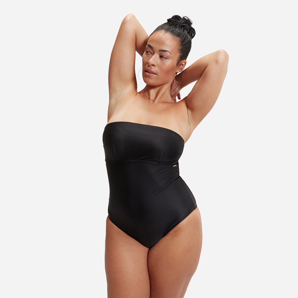Đồ Bơi Một Mảnh Nữ Speedo Shaping V Neck - Đen - Supersports Vietnam