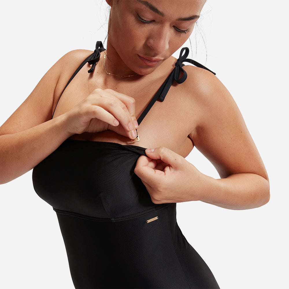 Đồ Bơi Một Mảnh Nữ Speedo Shaping V Neck - Đen - Supersports Vietnam