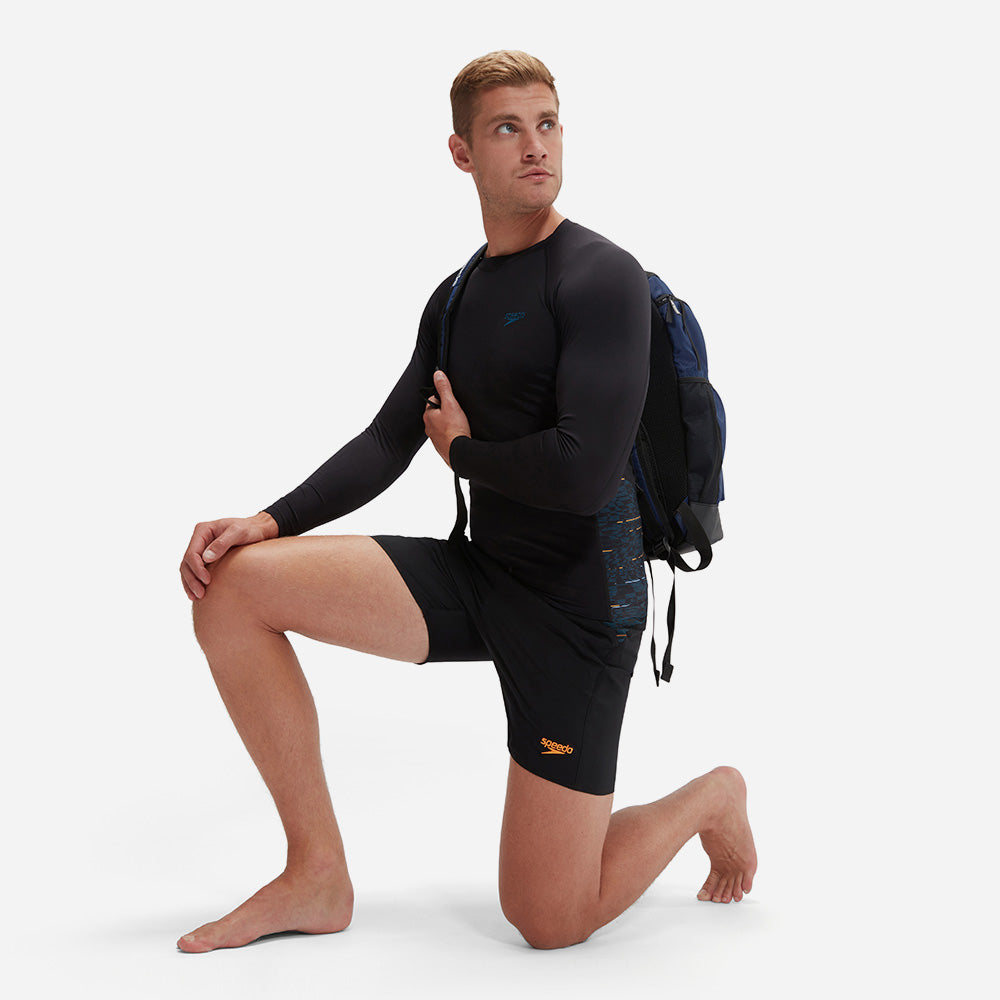 Áo Bơi Chống Nắng Nam Speedo End+ Splice - Đen - Supersports Vietnam